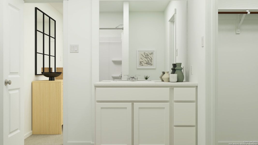 Furnished interior view inside a new home in Hidden Oasis, San Antonio (Image 19).