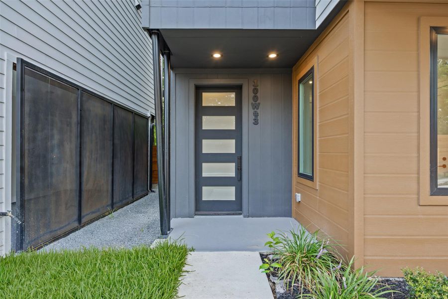 Exterior details and patio area of a home in , Austin (Image 2). Exterior details and patio area of a home in , Austin (Image 2).