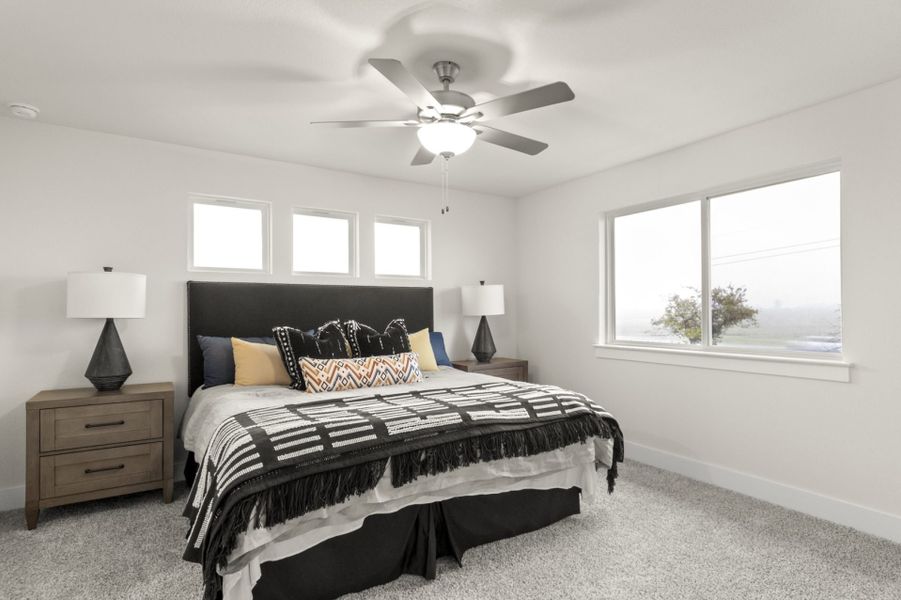 Furnished interior view inside a new home in Saddle Creek Twinhomes, Georgetown (Image 32).
