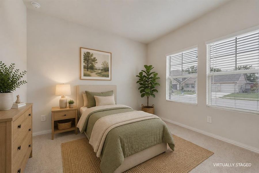 Bedroom 2- - virtually staged