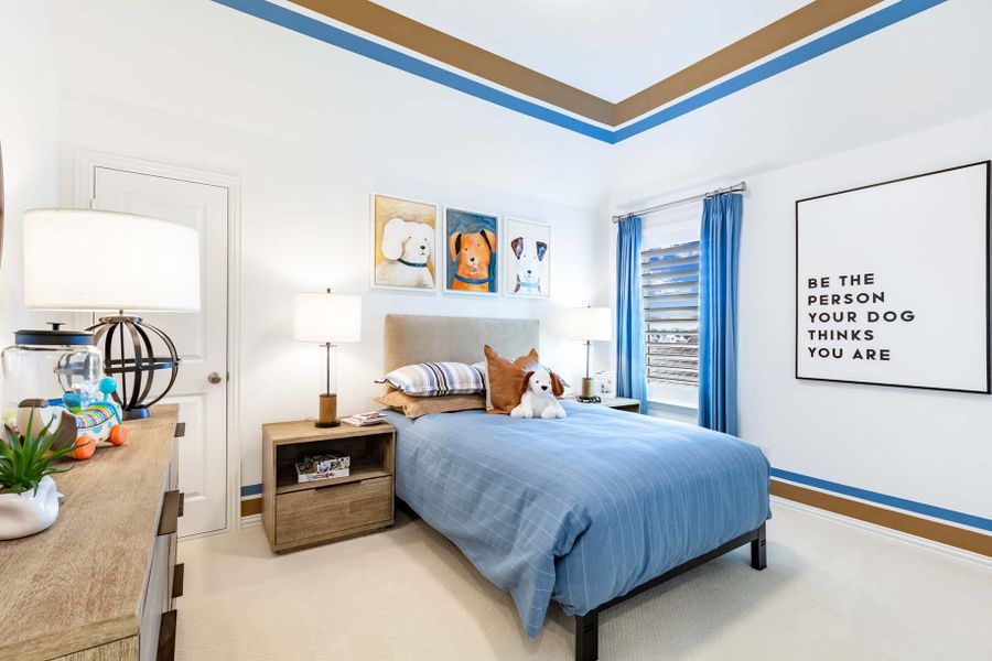 Representative Secondary Bedroom - some options shown