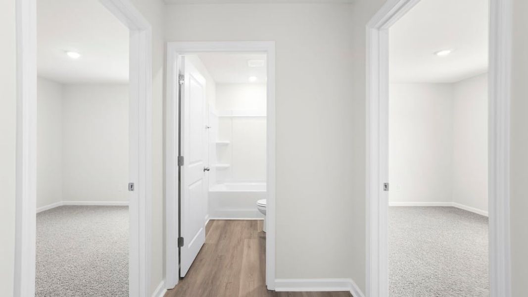 Spacious, unfurnished interior of a new home in Harper Ridge, Roebuck (Image 18). Spacious, unfurnished interior of a new home in Harper Ridge, Roebuck (Image 18).