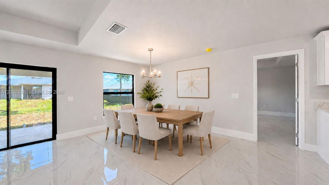 Furnished interior view inside a new home in , Lehigh Acres (Image 8).
