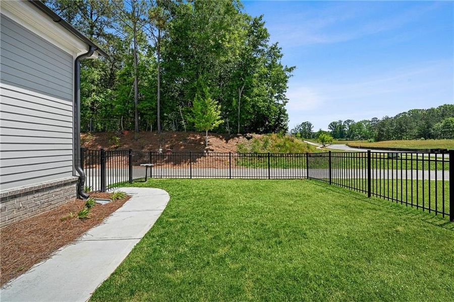 Exterior details and patio area of a home in , Milton (Image 27).