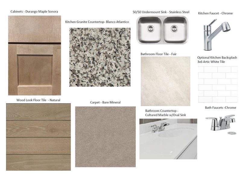 Sample of building materials used in homes in Willow Springs, Buda (Image 3).