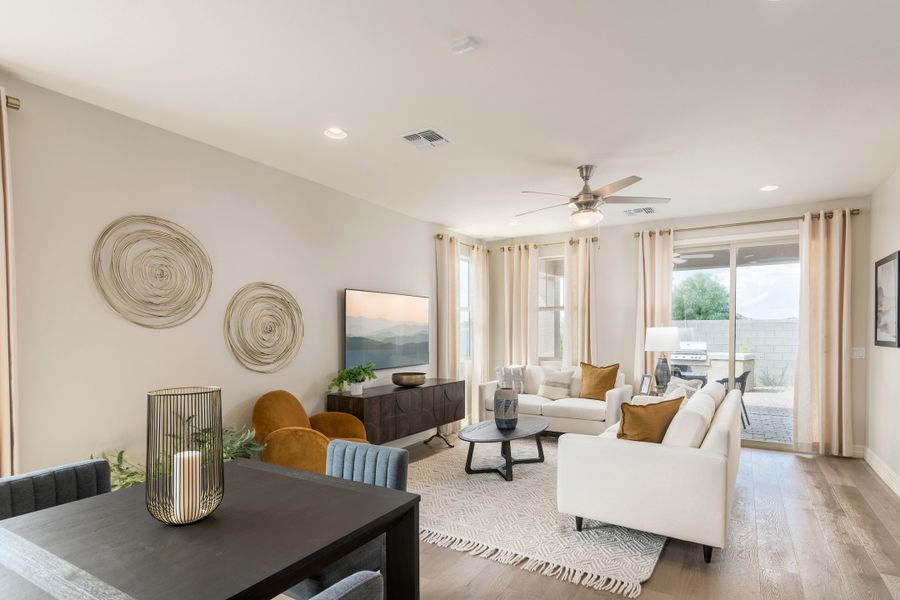 Representative furnished interior of a home built from the Pinehurst by Beazer Homes in Marbella at Windrose, Waddell (Image 18).