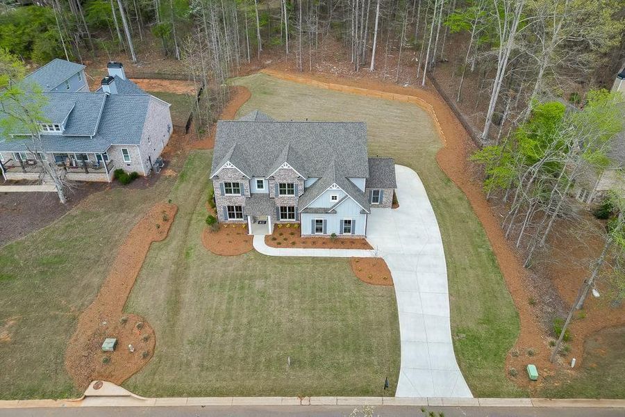 Front exterior of a new home in , Bishop, GA, highlighting curb appeal (Image 31). Front exterior of a new home in , Bishop, GA, highlighting curb appeal (Image 31).