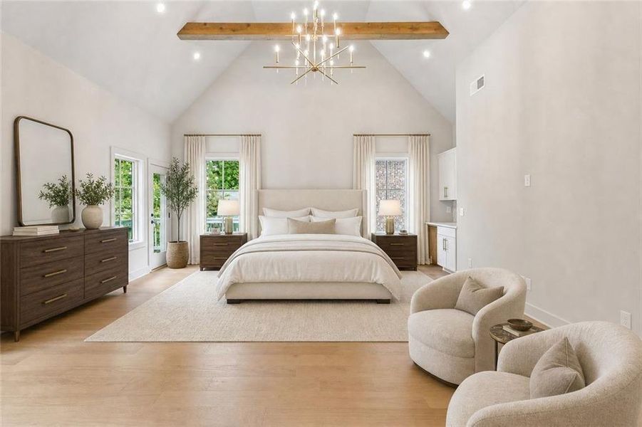 Furnished interior view inside a new home in , Atlanta (Image 5).