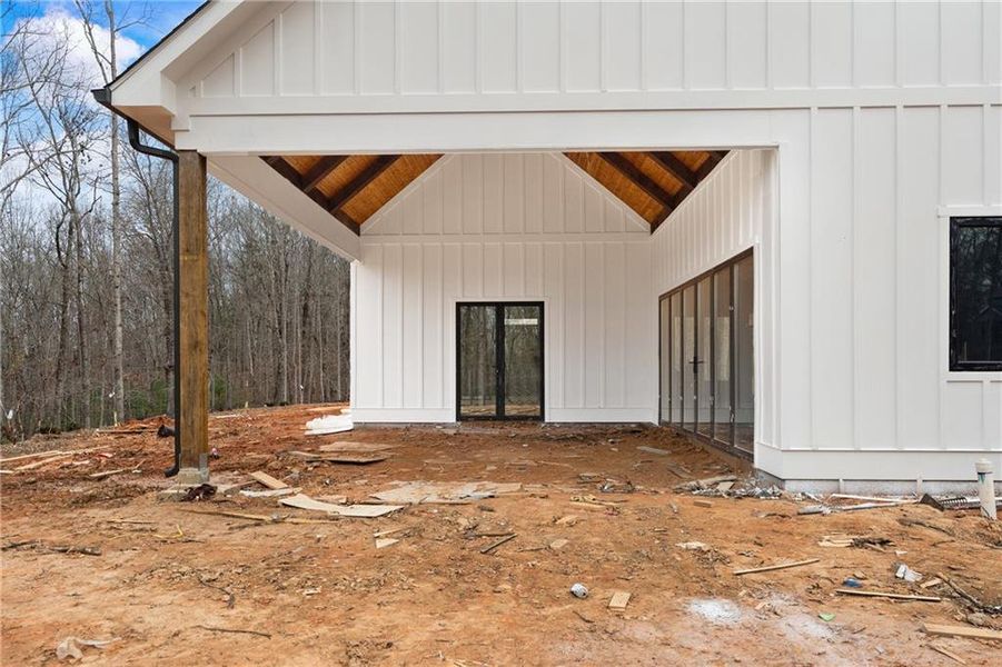 In-progress construction of a new home in , Dawsonville, GA (Image 21).