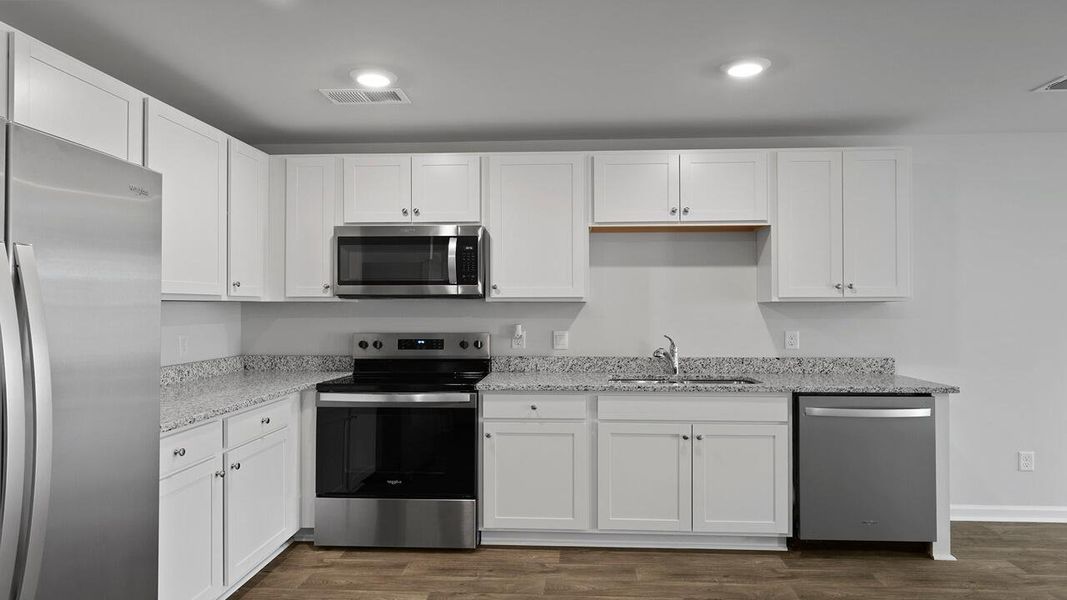 Furnished interior view inside a new home in Center Pointe, Santee (Image 11). Furnished interior view inside a new home in Center Pointe, Santee (Image 11).