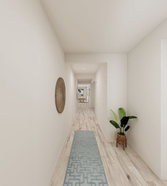 Representative unfurnished interior of a home built from the Juniper Plan 40-7 by Tri Pointe Homes in Waterston Central, Gilbert (Image 13).
