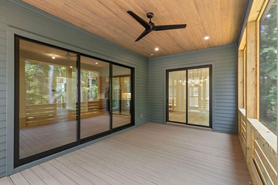 Exterior details and patio area of a home in Aster, Roswell (Image 46).