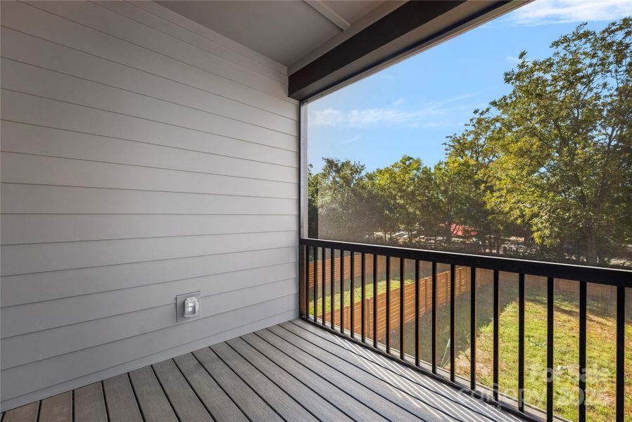 Exterior details and patio area of a home in , Charlotte (Image 22).