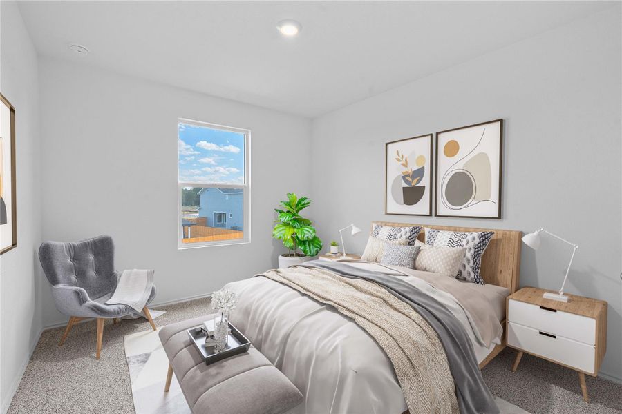 Furnished interior view inside a new home in Valverde, Bastrop (Image 8).