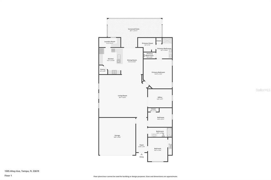 2D floor plan layout of this home in , Tampa, FL (Image 5). 2D floor plan layout of this home in , Tampa, FL (Image 5).