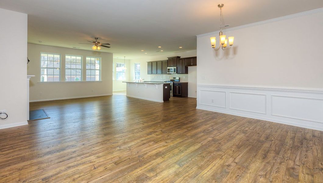 Representative unfurnished interior of a home built from the Aberdeen by D.R. Horton in Twinleaf Meadows, Monroe (Image 16).