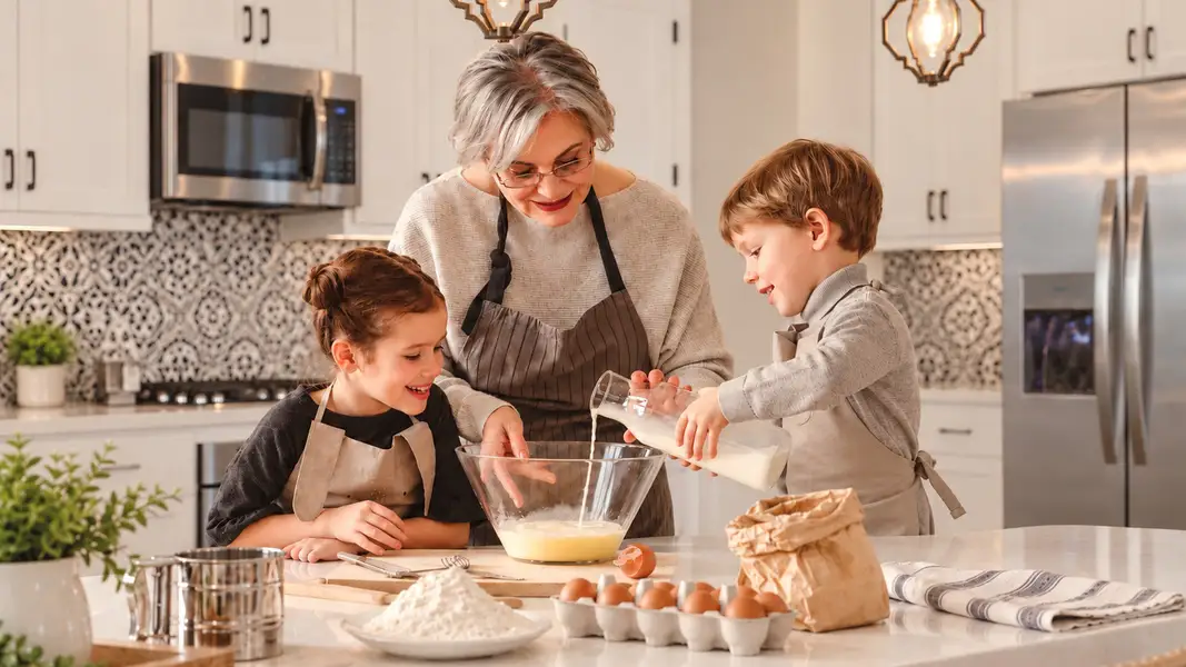 DRB Homes Grandma Cooking with Grandkids Cooking DRB Homes Grandma Cooking with Grandkids Cooking