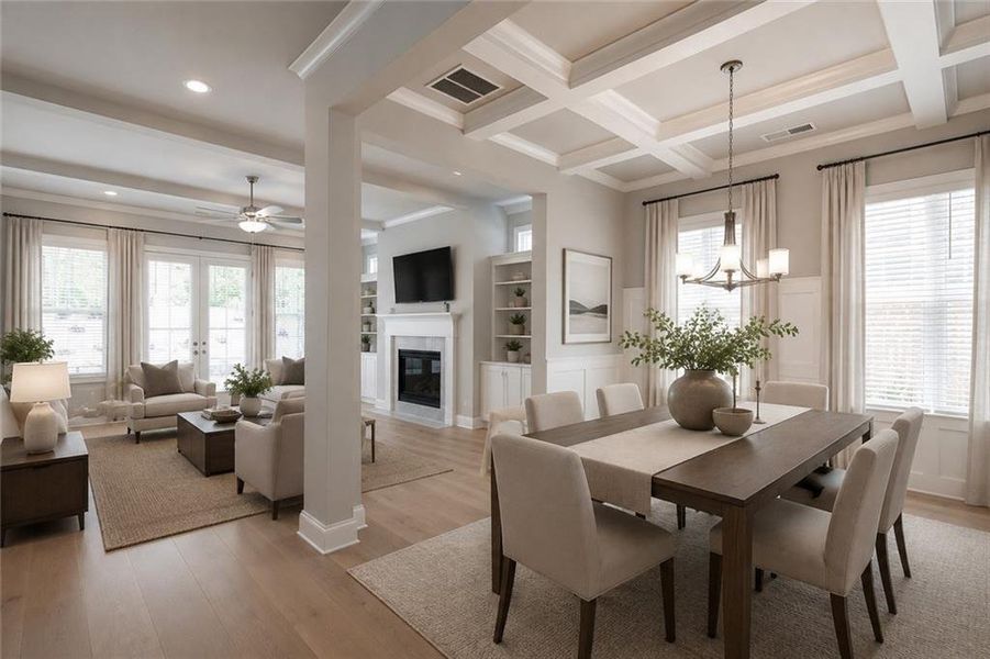 Furnished interior view inside a new home in Livingstone Park, Kennesaw (Image 11).
