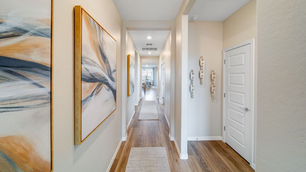 Furnished interior in a model home at South Ranch Destination Collection in Prescott (Image 19).