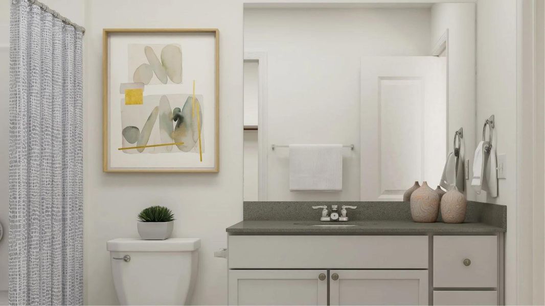 Furnished interior view inside a new home in Plum Creek North: Stonehill Collection, Kyle (Image 4).