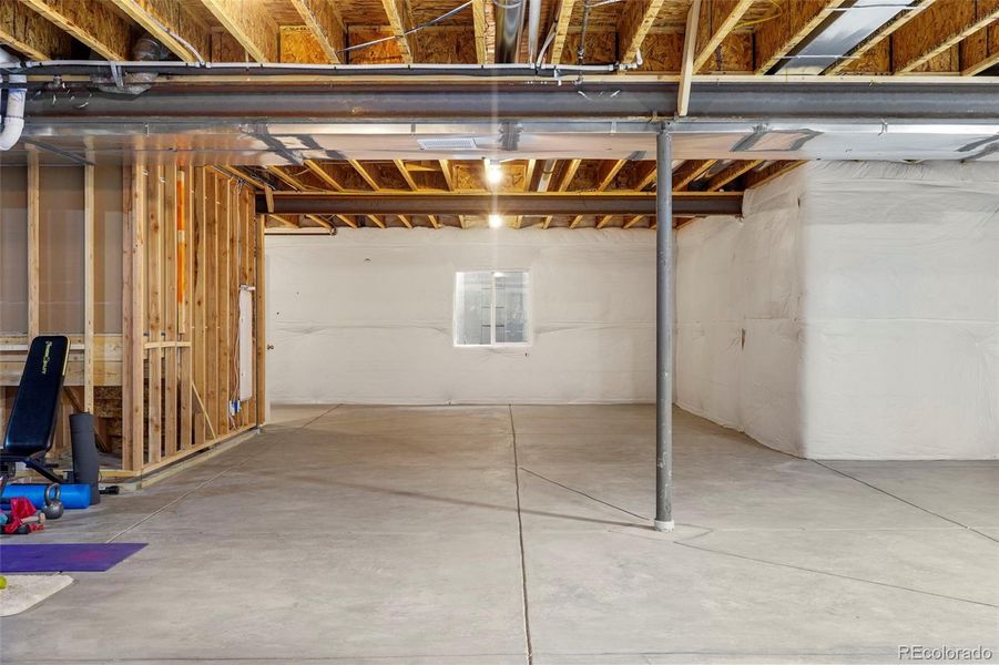 Huge 3200+ square feet of unfinished space for your dream basement finish