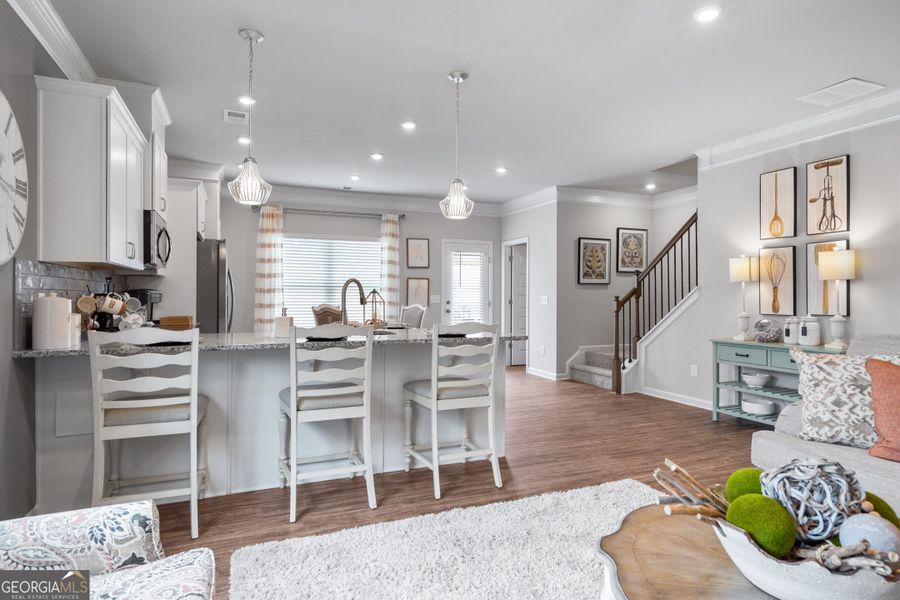 Furnished interior view inside a new home in Crescent Towns, Riverdale (Image 12).