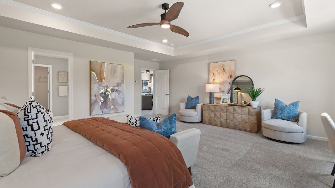 Furnished interior view inside a new home in Chapel Hill, Newnan (Image 25).