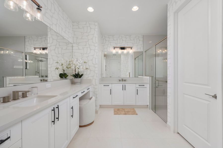 Representative furnished interior of a home built from the Catalina by GL Homes in Valencia Harbor (55+), Fort Myers (Image 13).