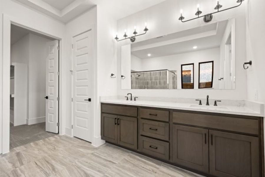 Furnished interior view inside a new home in Rio Vista at Kelly Ranch, Aledo (Image 42). Furnished interior view inside a new home in Rio Vista at Kelly Ranch, Aledo (Image 42).