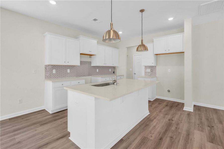 Furnished interior view inside a new home in Brownstone Park, Easley (Image 4).
