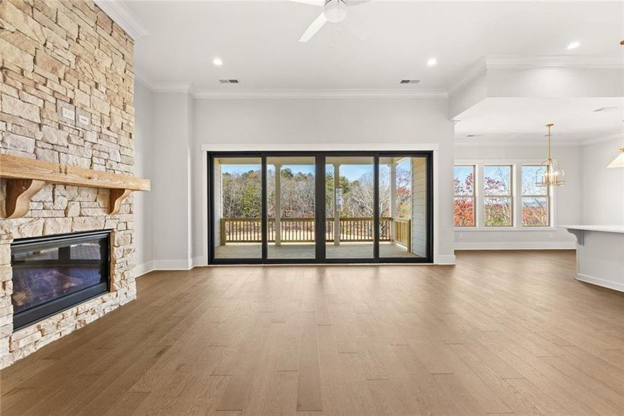 Spacious, unfurnished interior of a new home in Horizon at Laurel Canyon, Canton (Image 39).