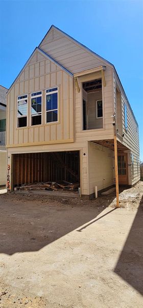 In-progress construction of a new home in Jensen Villas, Houston, TX (Image 31).