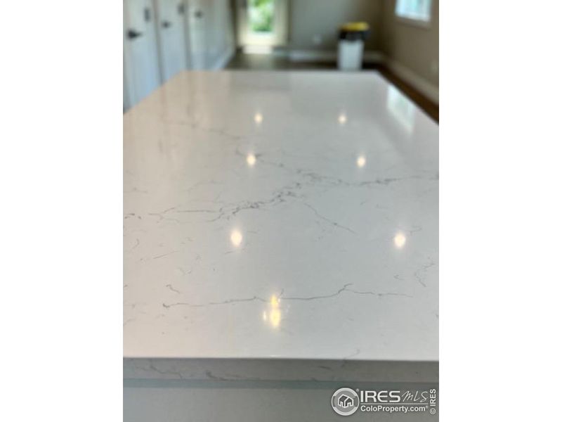 Quarts Counter Tops in Actual Home