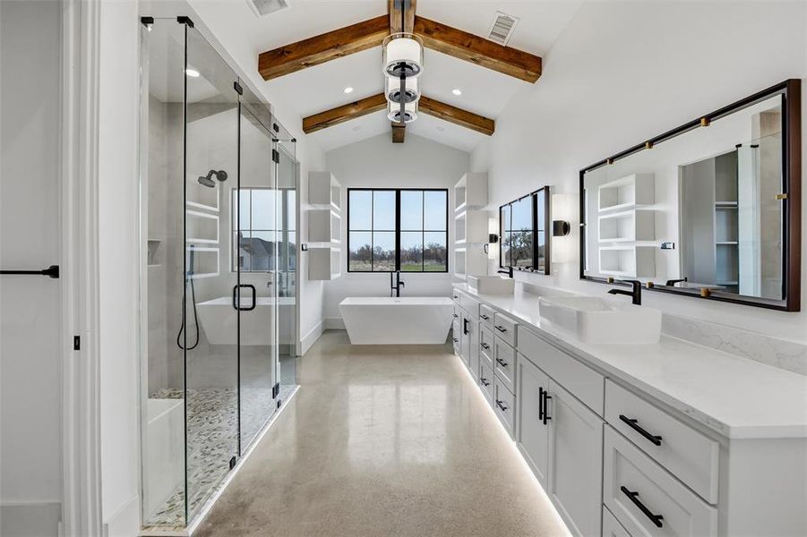 Furnished interior view inside a new home in Summit Ranch, Aledo (Image 10). Furnished interior view inside a new home in Summit Ranch, Aledo (Image 10).