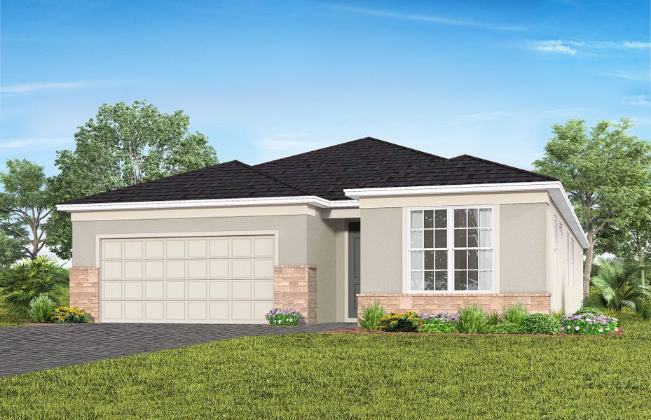 Representative exterior photo of a completed home built from the Symphony by Pulte Homes in Lakehaven Estates, Clermont, FL (Image 18).