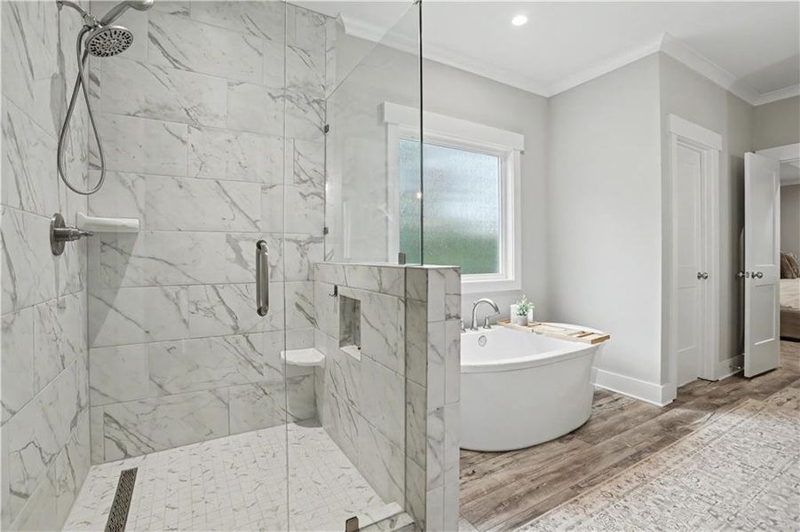 Furnished interior view inside a new home in , Hoschton (Image 11).