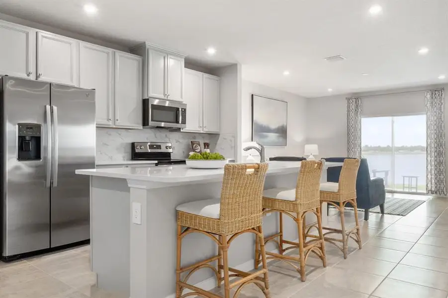 Furnished interior view inside a new home in Hammock Oaks, Lady Lake (Image 6).