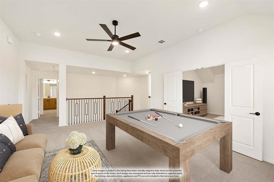 Furnished interior view inside a new home in Willow Wood, McKinney (Image 9).