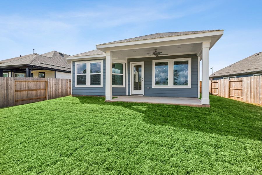 Exterior details and patio area of a home in Moran Ranch, Willis (Image 3). Exterior details and patio area of a home in Moran Ranch, Willis (Image 3).
