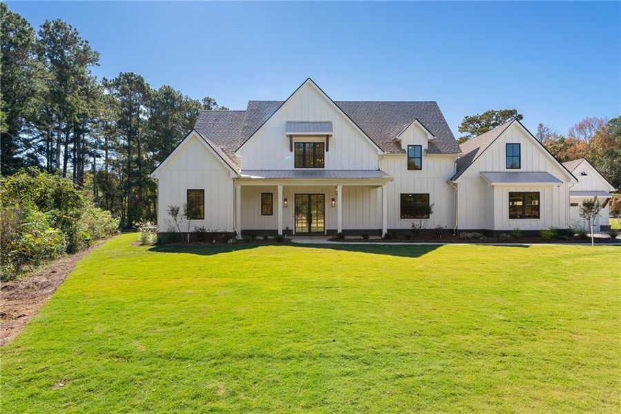 Exterior details and patio area of a home in , Woodstock (Image 37).