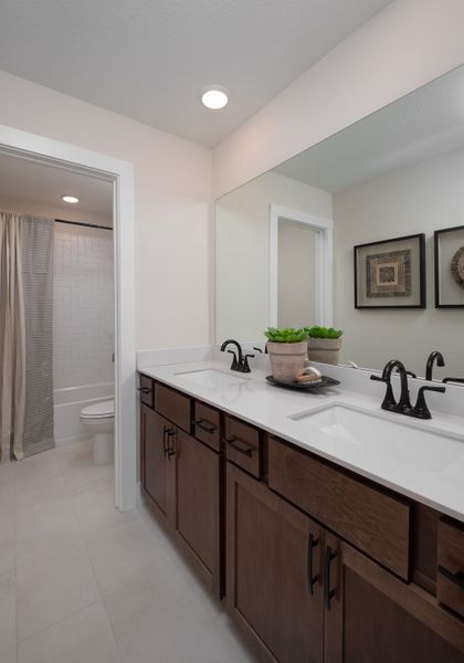 Image 9 representing the Juniper by Tri Pointe Homes in Treeline, Justin, TX.