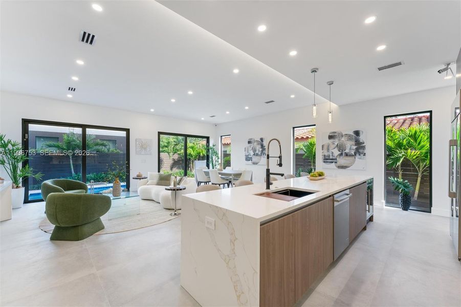 Furnished interior view inside a new home in , Fort Lauderdale (Image 4).