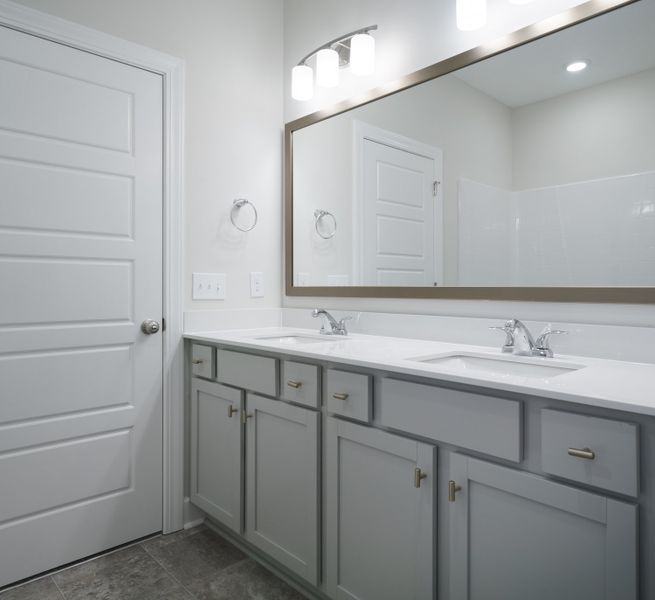 Representative furnished interior of a home built from the The Harper by Cothran Homes in Holly Ridge, Greenville (Image 9).