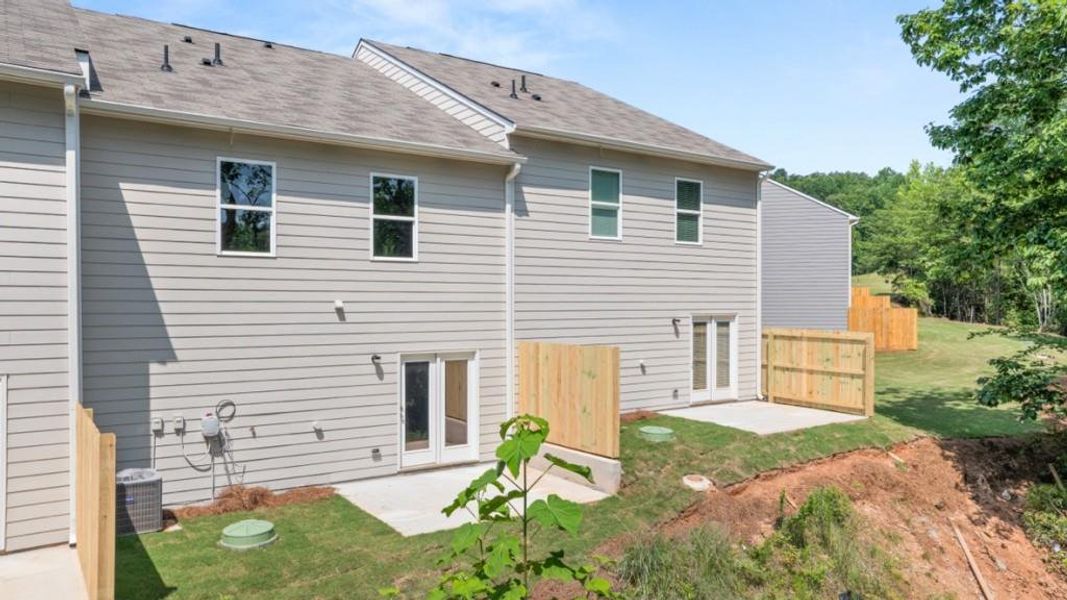 Exterior details and patio area of a home in Mountain Park, Dahlonega (Image 3). Exterior details and patio area of a home in Mountain Park, Dahlonega (Image 3).