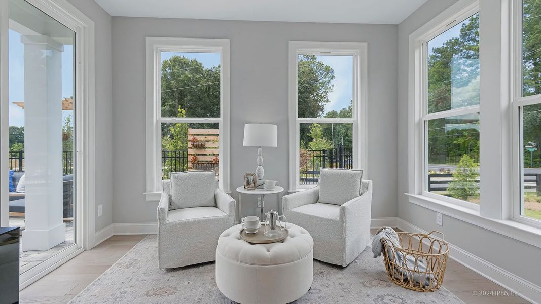 Representative furnished interior of a home built from the Portico by Epcon Communities in The Courtyards by The Manor, Alpharetta (Image 20). Representative furnished interior of a home built from the Portico by Epcon Communities in The Courtyards by The Manor, Alpharetta (Image 20).