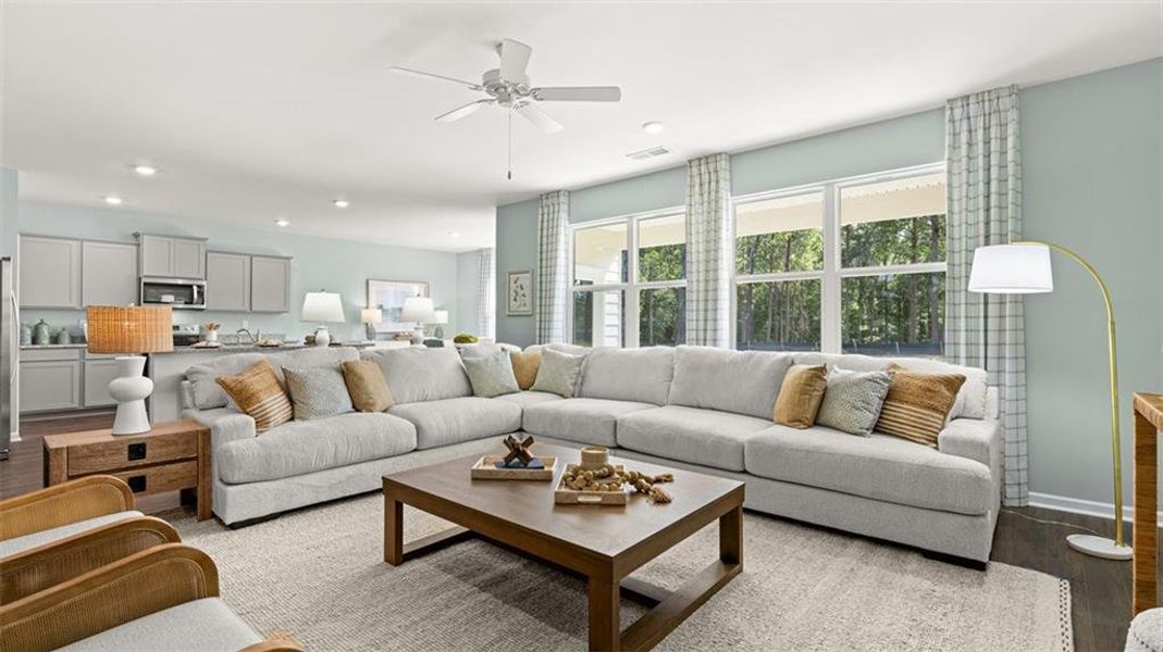 Furnished interior view inside a new home in Jackson Landing, Jefferson (Image 34).