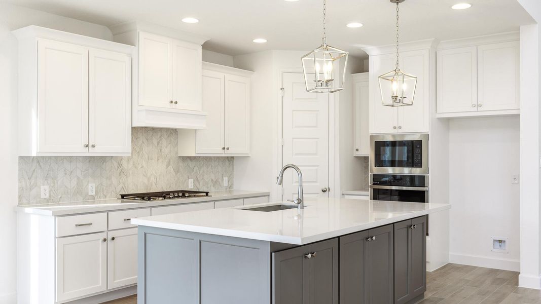 Furnished interior view inside a new home in Santa Rita Ranch 50', Liberty Hill (Image 6). Furnished interior view inside a new home in Santa Rita Ranch 50', Liberty Hill (Image 6).
