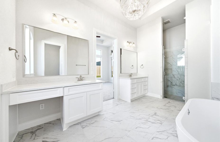 Furnished interior view inside a new home in The Highlands 55′, Porter (Image 8).