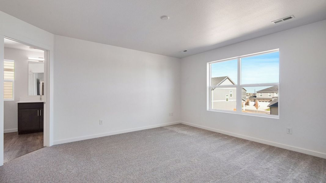 Spacious, unfurnished interior of a new home in Trails at Crowfoot, Parker (Image 17). Spacious, unfurnished interior of a new home in Trails at Crowfoot, Parker (Image 17).