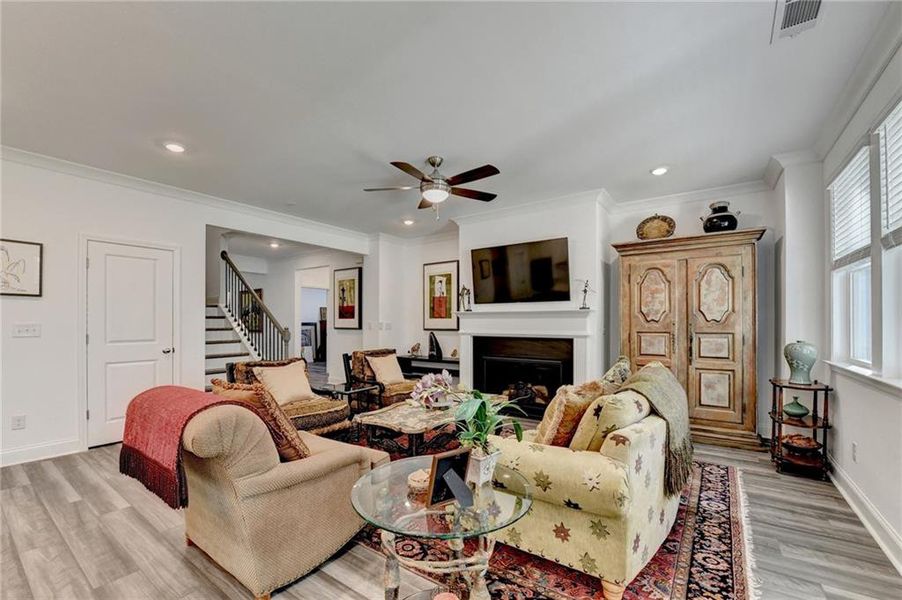 Furnished interior view inside a new home in Bailey Fence, Dacula (Image 32).
